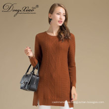 Al por mayor Custom Winter Warm Woman Cashmere Wool Knittedsweater